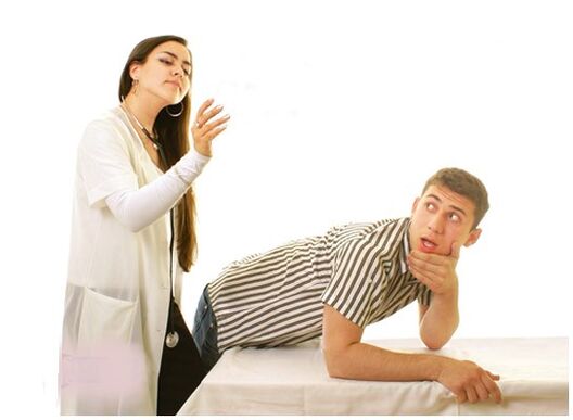Cure male illness with massage